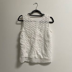 Zara Organza Layered Tank Top S